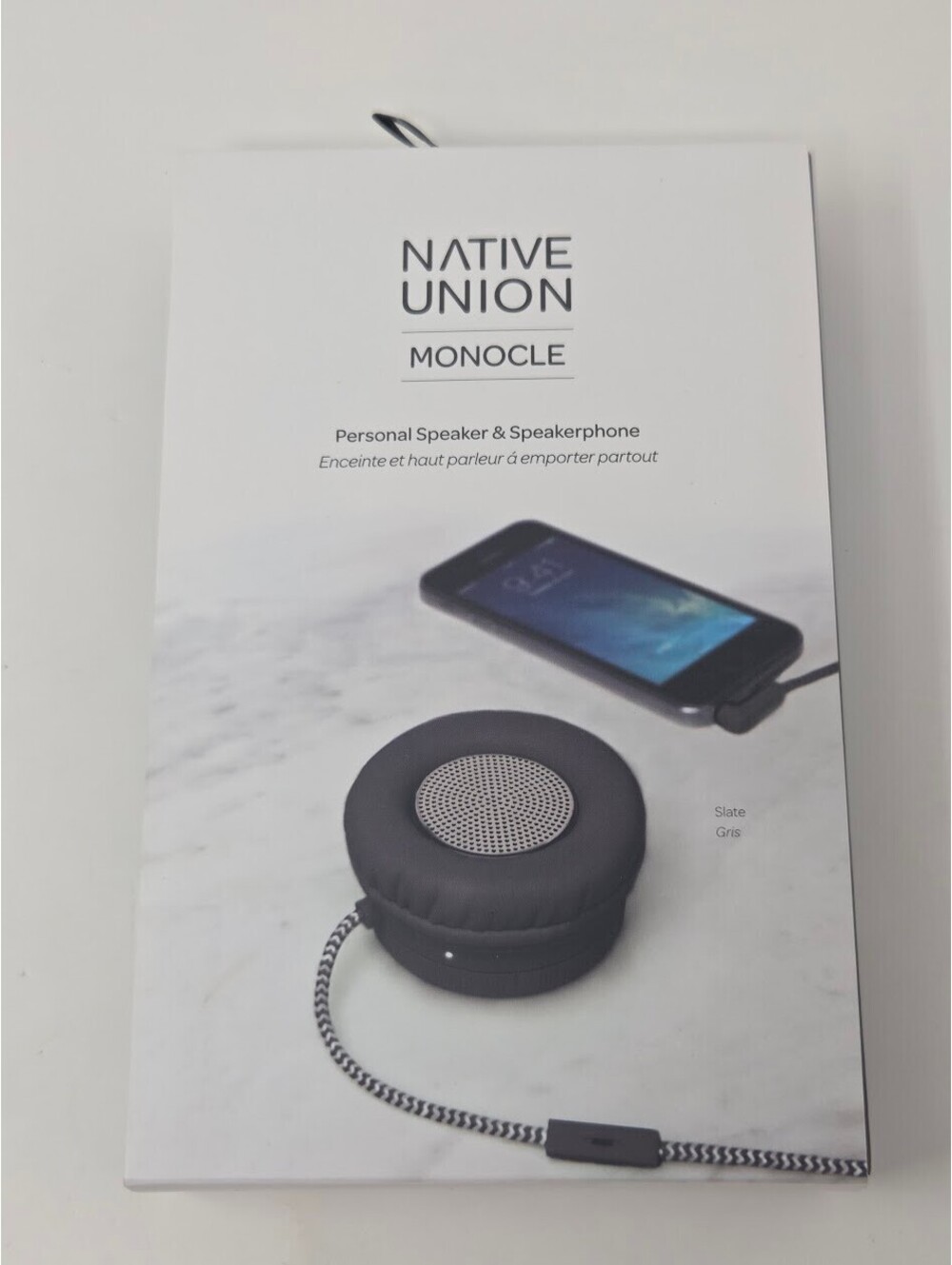 Native Union Monocle Black Personal Speaker & Speakerphone